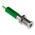 RS PRO Green Panel Mount Indicator, 24V dc, 6mm Mounting Hole Size, Solder Tab Termination, IP67