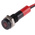 RS PRO Red Panel Mount Indicator, 12V dc, 6mm Mounting Hole Size, Lead Wires Termination, IP67