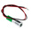 RS PRO Green Panel Mount Indicator, 12V dc, 8mm Mounting Hole Size, Lead Wires Termination, IP67