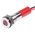 RS PRO Red Panel Mount Indicator, 220V ac, 8mm Mounting Hole Size, Lead Wires Termination, IP67