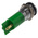 RS PRO Green Panel Mount Indicator, 220V ac, 14mm Mounting Hole Size, Solder Tab Termination, IP67