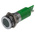RS PRO Green Panel Mount Indicator, 220V ac, 14mm Mounting Hole Size, Solder Tab Termination, IP67
