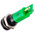 RS PRO Green Panel Mount Indicator, 24V dc, 14mm Mounting Hole Size, Solder Tab Termination, IP67