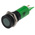 RS PRO Green Panel Mount Indicator, 220V ac, 14mm Mounting Hole Size, Solder Tab Termination, IP67