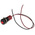 RS PRO Red Panel Mount Indicator, 220V ac, 14mm Mounting Hole Size, Lead Wires Termination, IP67