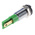 RS PRO Green Panel Mount Indicator, 24V dc, 8mm Mounting Hole Size, Faston, Solder Lug Termination, IP67