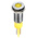 RS PRO Yellow Panel Mount Indicator, 24V dc, 8mm Mounting Hole Size, Faston, Solder Lug Termination, IP67