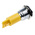 RS PRO Yellow Panel Mount Indicator, 12V ac/dc, 16mm Mounting Hole Size, Solder Tab Termination