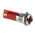 RS PRO Red Panel Mount Indicator, 110V ac, 14mm Mounting Hole Size, Solder Tab Termination, IP67