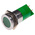 RS PRO Green Panel Mount Indicator, 22mm Mounting Hole Size, Solder Tab Termination