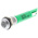RS PRO Green Panel Mount Indicator, 24V ac/dc, 8mm Mounting Hole Size, Solder Tab Termination, IP67