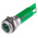 RS PRO Green Panel Mount Indicator, 12mm Mounting Hole Size, Solder Tab Termination, IP67