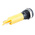 RS PRO Yellow Panel Mount Indicator, 230V ac, 12mm Mounting Hole Size, IP67