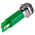 RS PRO Green Panel Mount Indicator, 230V ac, 12mm Mounting Hole Size, IP67