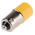 RS PRO Yellow Panel Mount Indicator, 25 x 10mm Mounting Hole Size