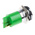 RS PRO Green Panel Mount Indicator, 110V ac, 22mm Mounting Hole Size, Solder Tab Termination