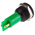 RS PRO Green Panel Mount Indicator, 115 V dc, 230V ac, 19mm Mounting Hole Size