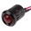 RS PRO Red Flashing LED Panel Mount Indicator, 12V dc, 12mm Mounting Hole Size, Lead Wires Termination