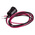 RS PRO Red Flashing LED Panel Mount Indicator, 24V dc, 12mm Mounting Hole Size, Lead Wires Termination