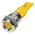 RS PRO Yellow Panel Mount Indicator, 22mm Mounting Hole Size, Solder Tab Termination