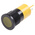 RS PRO Yellow Panel Mount Indicator, 24V ac/dc, 22mm Mounting Hole Size, Solder Tab Termination