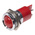 RS PRO Red Panel Mount Indicator, 12V, 22mm Mounting Hole Size, Solder Tab Termination