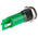 RS PRO Green Panel Mount Indicator, 24V dc, 14mm Mounting Hole Size, Faston, Solder Lug Termination, IP67