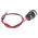 RS PRO Green Panel Mount Indicator, 24V dc, 14mm Mounting Hole Size, Lead Wires Termination, IP67