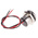 RS PRO Green Panel Mount Indicator, 28V dc, 22mm Mounting Hole Size, Lead Wires Termination, IP67