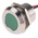 RS PRO Green Panel Mount Indicator, 28V dc, 22mm Mounting Hole Size, Lead Wires Termination, IP67