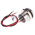RS PRO Blue Panel Mount Indicator, 24V dc, 22mm Mounting Hole Size, Lead Wires Termination, IP67