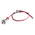 RS PRO Red Panel Mount Indicator, 2V dc, 8mm Mounting Hole Size, Lead Wires Termination, IP67