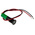RS PRO Green Panel Mount Indicator, 24V dc, 8mm Mounting Hole Size, Lead Wires Termination, IP67