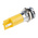 RS PRO Yellow Panel Mount Indicator, 12V dc, 14mm Mounting Hole Size, Solder Tab Termination, IP67
