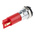RS PRO Red Panel Mount Indicator, 12V dc, 14mm Mounting Hole Size, Solder Tab Termination, IP67