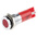 RS PRO Red Panel Mount Indicator, 12V dc, 14mm Mounting Hole Size, Solder Tab Termination, IP67