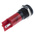 RS PRO Red Panel Mount Indicator, 12V dc, 14mm Mounting Hole Size, Solder Tab Termination, IP67
