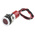 RS PRO Red Panel Mount Indicator, 12V dc, 14mm Mounting Hole Size, Lead Wires Termination, IP67