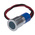RS PRO Blue Panel Mount Indicator, 24V dc, 14mm Mounting Hole Size, Lead Wires Termination, IP67