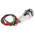 RS PRO Panel Mount Indicator, 12V dc, 14mm Mounting Hole Size, Lead Wires Termination, IP67