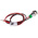 RS PRO Green Panel Mount Indicator, 2V dc, 6mm Mounting Hole Size, Lead Wires Termination, IP67