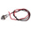 RS PRO White Panel Mount Indicator, 24V dc, 6mm Mounting Hole Size, Lead Wires Termination, IP67
