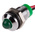 RS PRO Green Panel Mount Indicator, 2V dc, 8mm Mounting Hole Size, Lead Wires Termination, IP67