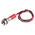 RS PRO Red Panel Mount Indicator, 12V dc, 8mm Mounting Hole Size, Lead Wires Termination, IP67