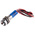 RS PRO Blue Panel Mount Indicator, 24V dc, 8mm Mounting Hole Size, Lead Wires Termination, IP67