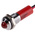 RS PRO Red Panel Mount Indicator, 24V dc, 8mm Mounting Hole Size, Lead Wires Termination, IP67