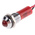 RS PRO Red Panel Mount Indicator, 220V ac, 8mm Mounting Hole Size, Lead Wires Termination, IP67