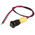 RS PRO Yellow Panel Mount Indicator, 220V ac, 8mm Mounting Hole Size, Lead Wires Termination, IP67