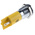 RS PRO Yellow Panel Mount Indicator, 110V dc, 14mm Mounting Hole Size, IP67