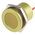 RS PRO Yellow Panel Mount Indicator, 22mm Mounting Hole Size, Lead Wires Termination, IP67